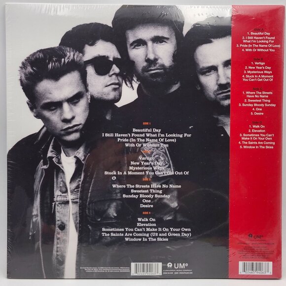 U2 18 U218 Singles Target Exclusive Limited Edition Neon Orange Vinyl 2LP 2024 - Picture 3 of 4